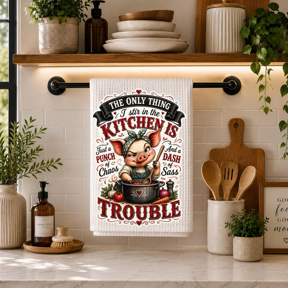 100 Funny Kitchen Towel PNG Bundle, Retro Farmhouse Sarcastic Designs