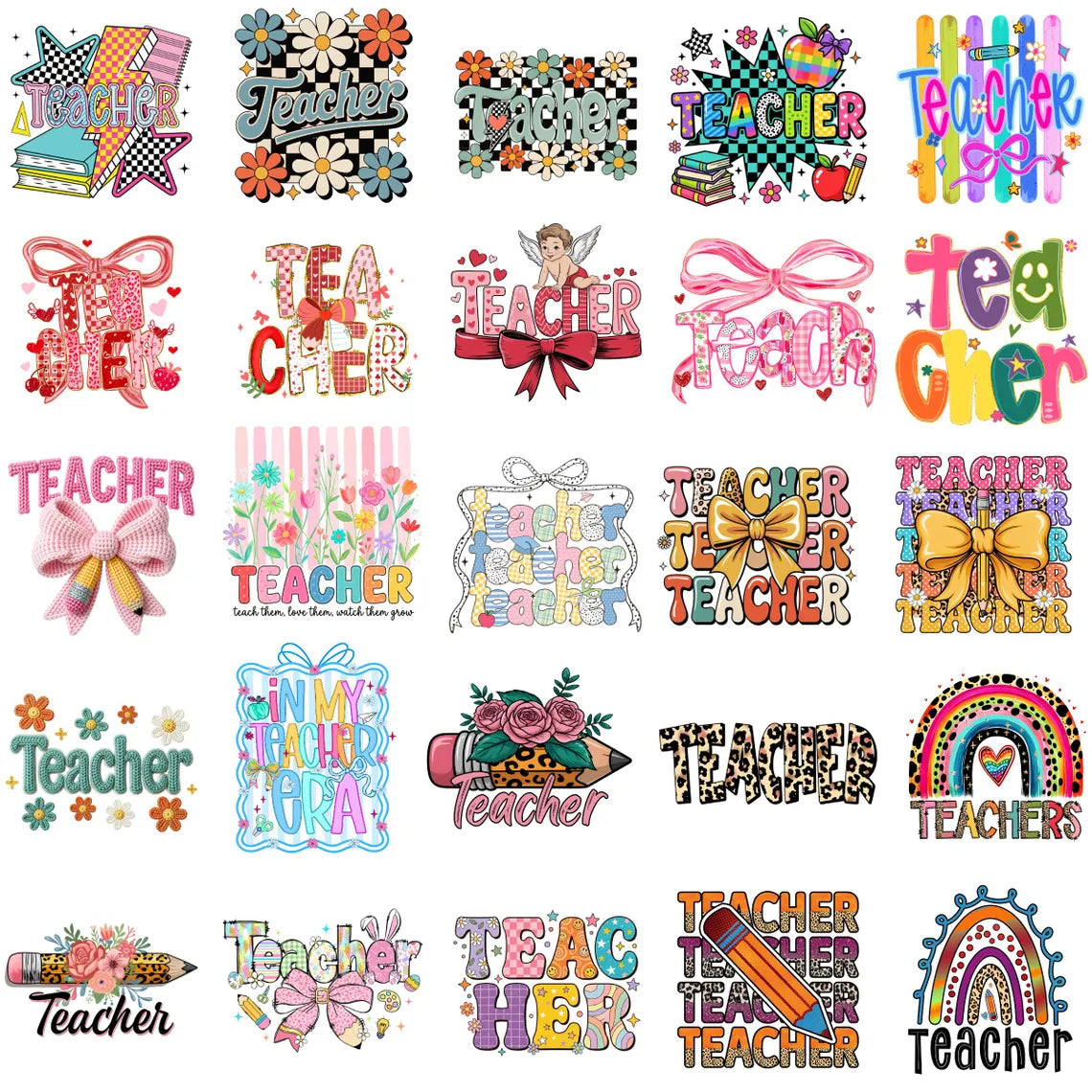 2000+ Teacher's Day Png Bundle, Teacher appreciation png, Teacher life Sublimation, Retro Best Teacher Ever, Teach png, Teacher mega bundle