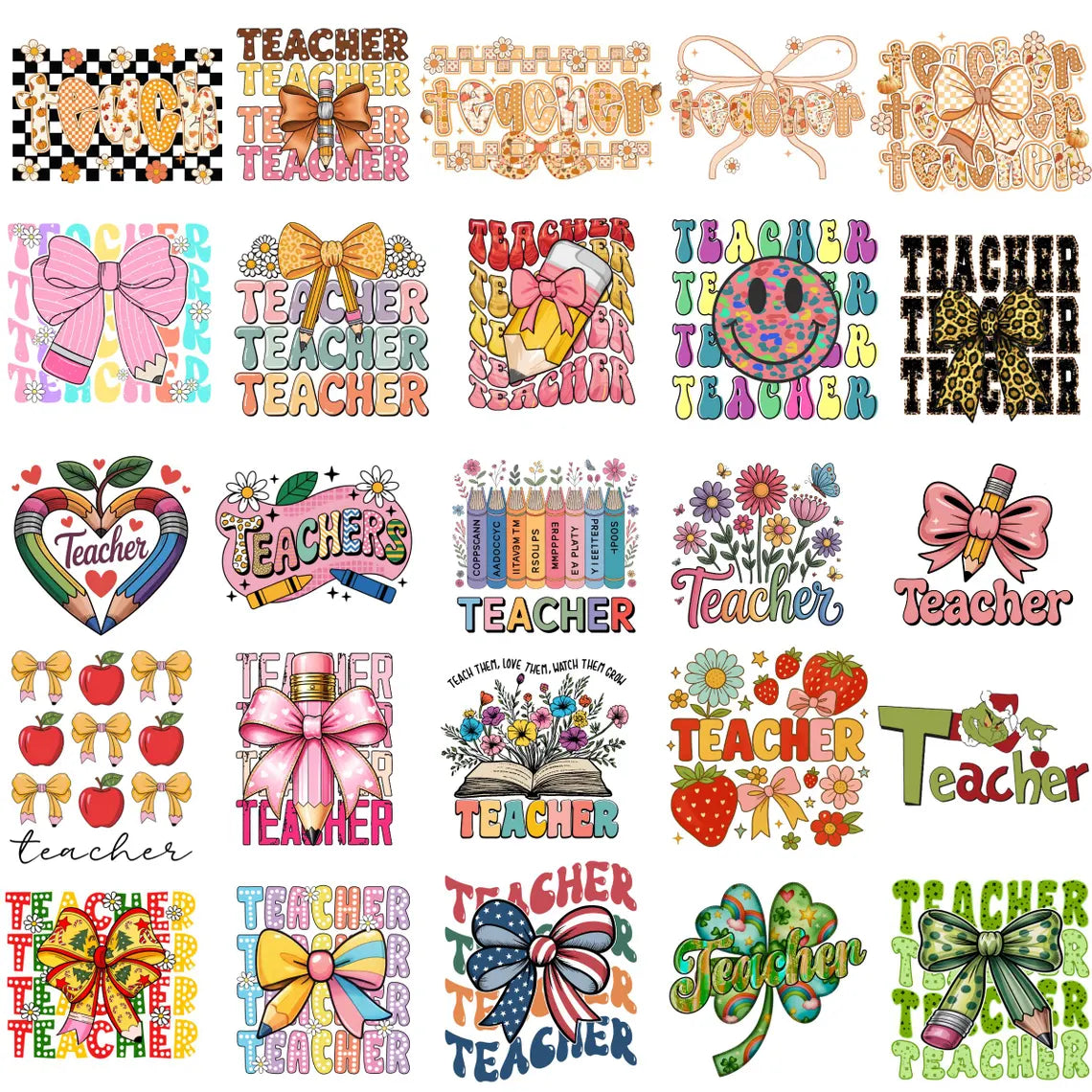 2000+ Teacher's Day Png Bundle, Teacher appreciation png, Teacher life Sublimation, Retro Best Teacher Ever, Teach png, Teacher mega bundle