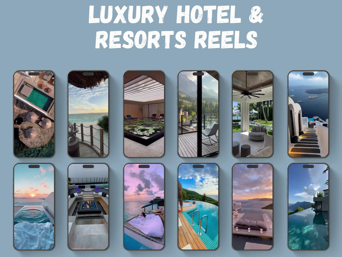 2500+ Travel & Nature Reels Viral Social Media Video Bundle MRR PLR Rights Instant Download