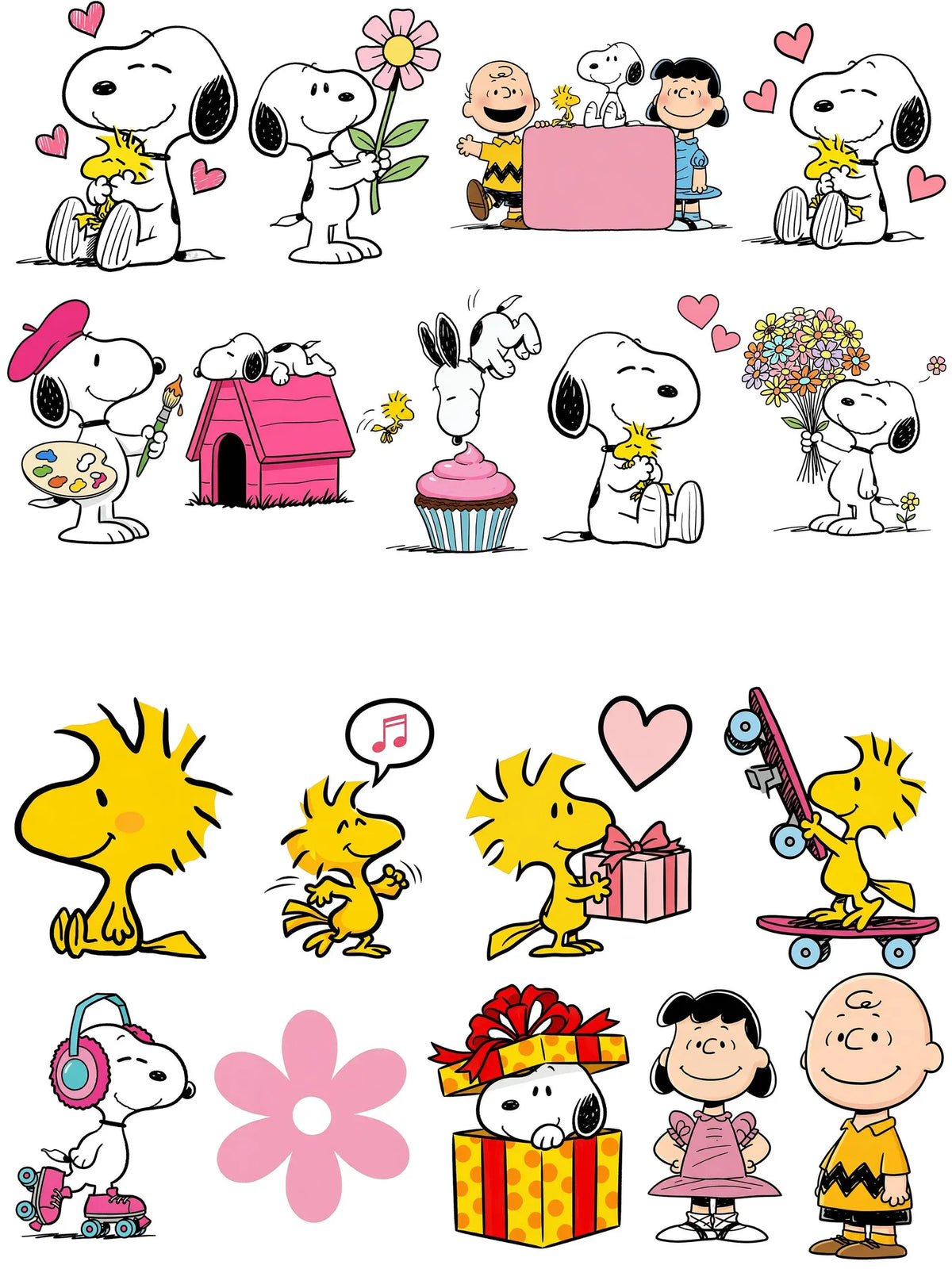 300 Snoopy Dog PNG cartoon dog bundle puppy PNG vintage dog clipart cartoon style funny dog digital download sublimation design