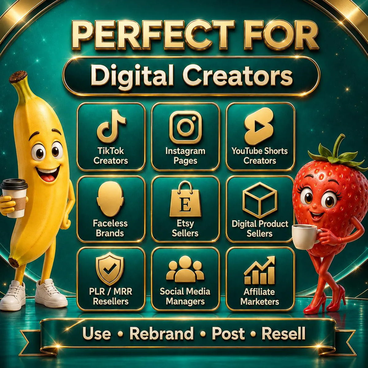 5000+ New AI Reels Bundle Faceless Talking Object Videos TikTok Instagram YouTube Shorts Ready To Post PLR MRR Resell Rights