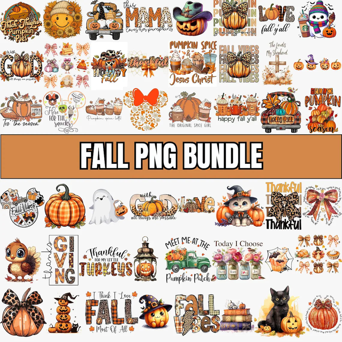 7000+ Fall Bundle Png, Autumn Bundle Png, Fall Mega Bundle Png, Thanksgiving Bundle Png, Fall Design Bundle,Pumpkin Spice PNG, Spooky Png