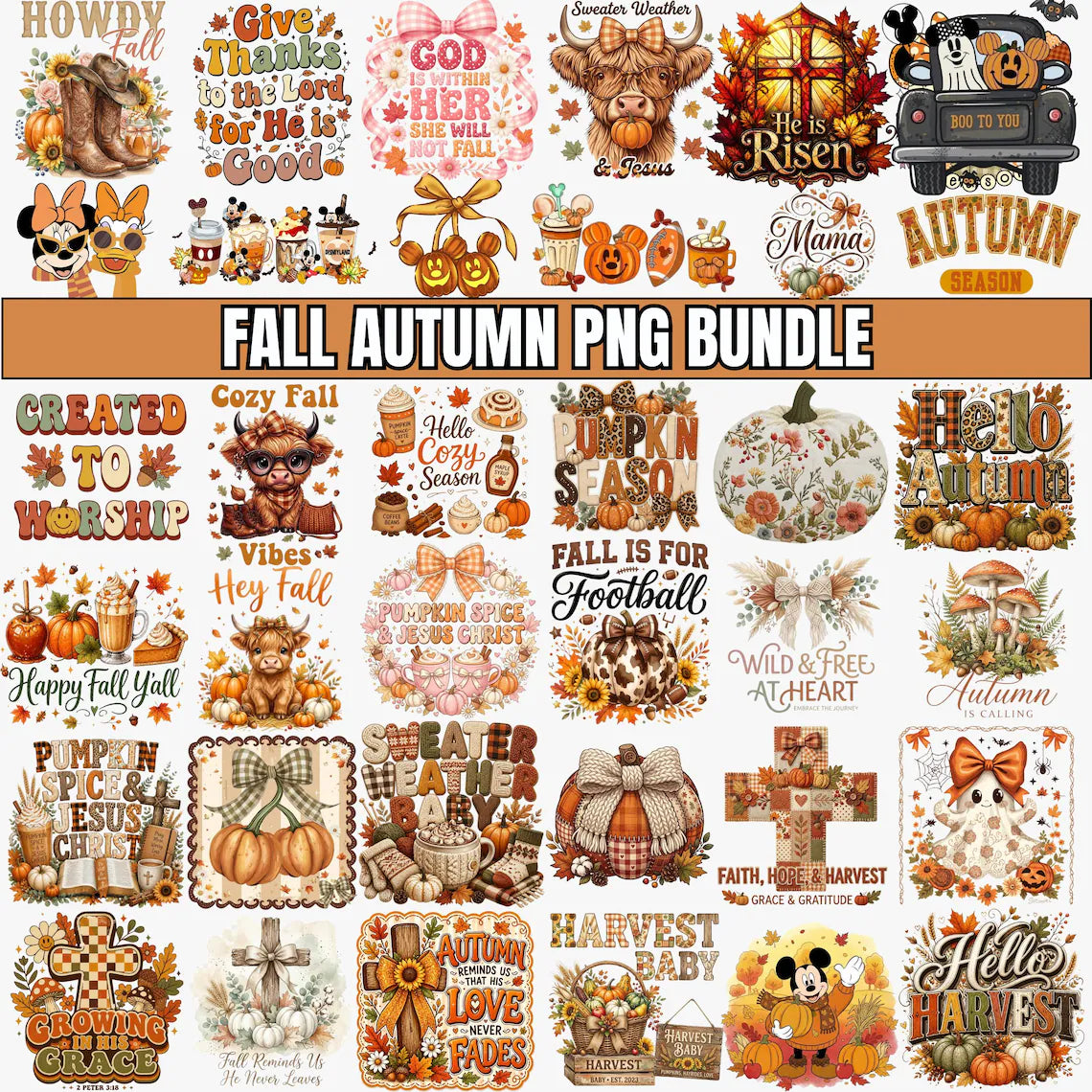 7000+ Fall Bundle Png, Autumn Bundle Png, Fall Mega Bundle Png, Thanksgiving Bundle Png, Fall Design Bundle,Pumpkin Spice PNG, Spooky Png