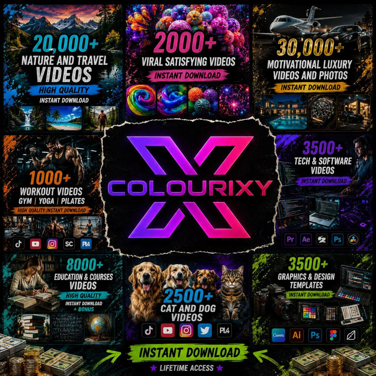90,000+ Viral Reels Bundle PLR MRR, AI Animated Content, Viral reels, TikTok, Instagram, YouTube