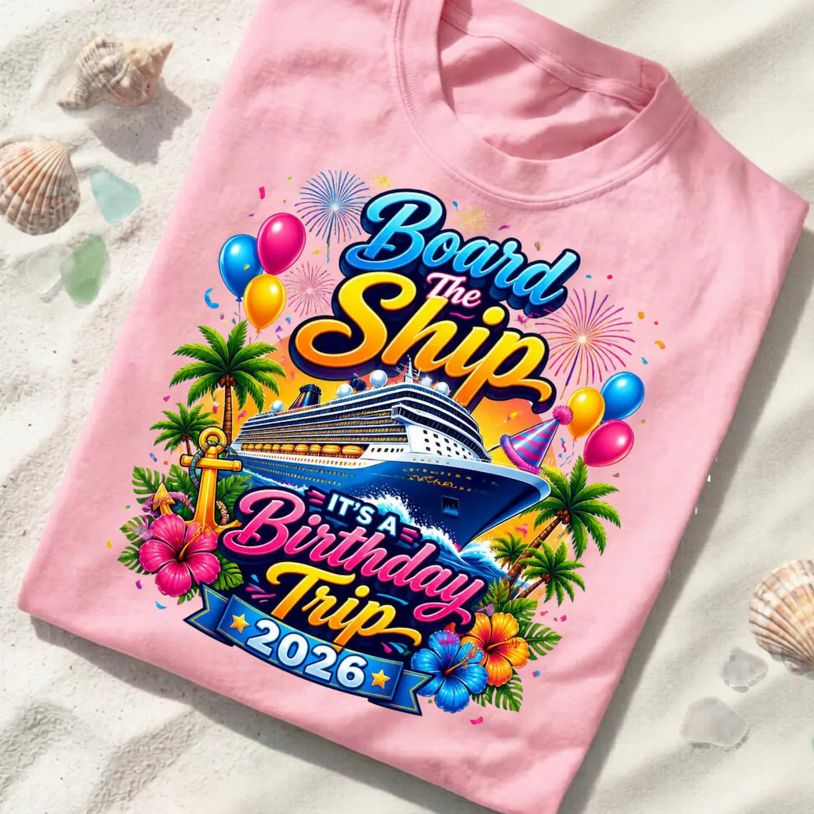 Cruise 2026 PNG Bundle, Family Cruise Trip Png, Cruise Squad Png, Birthday Cruise Shirts Png, Vacation Shirt Design Bundle, Sublimation Png