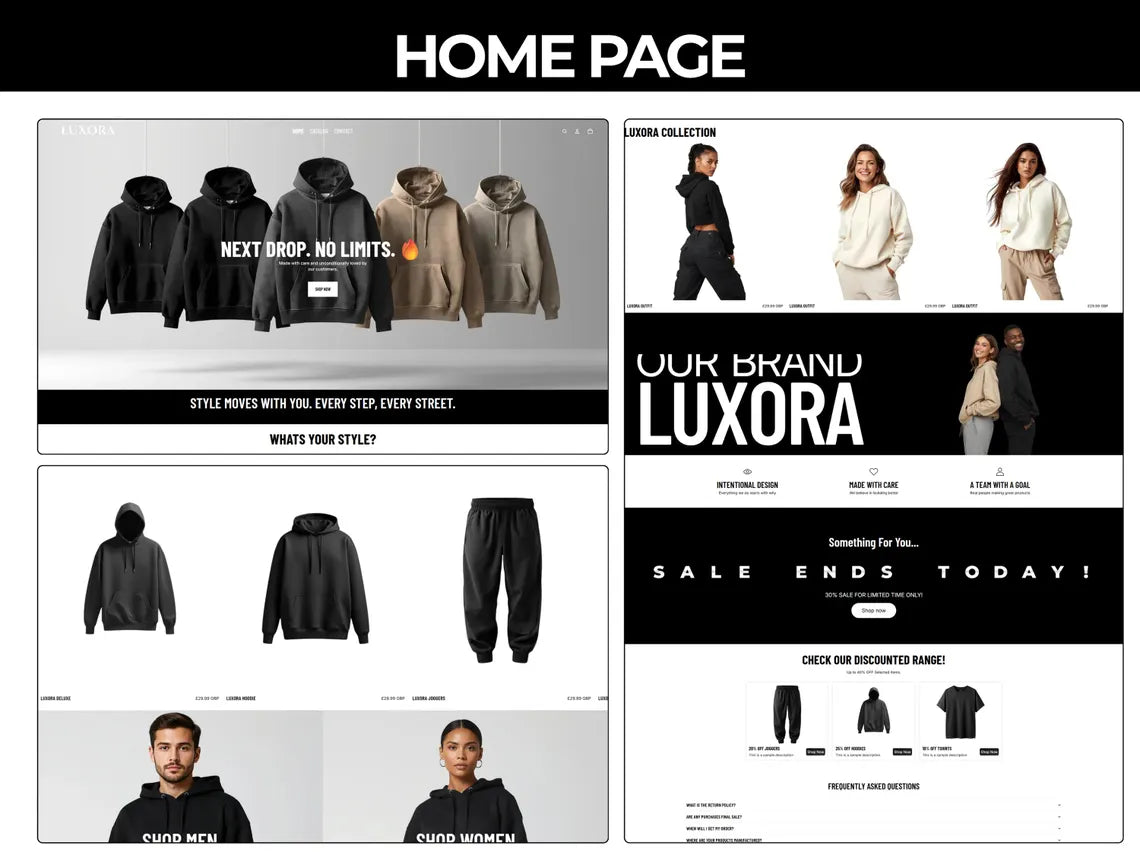 Luxora Shopify Theme | Clothing & Streetwear Brand