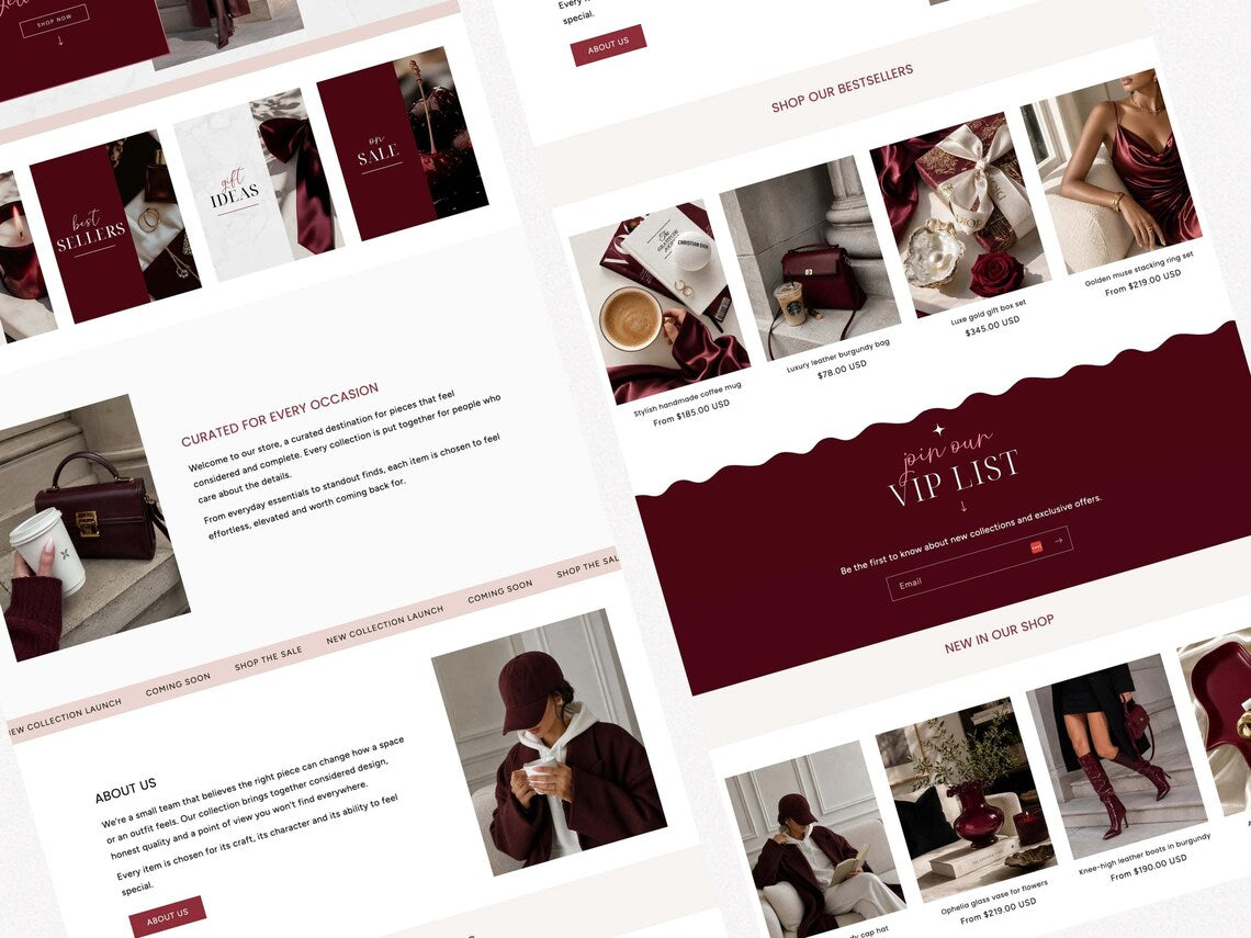 Shopify theme template Aesthetic Shopify 2.0 Theme Premium shopify website Minimal shopify template Ecommerce website Bold shopify design