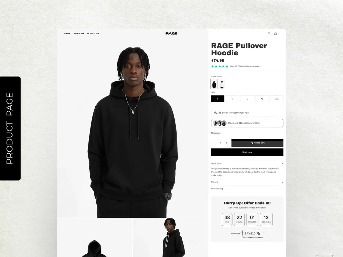 Streetwear shopify Theme website template for fashion clothing brand