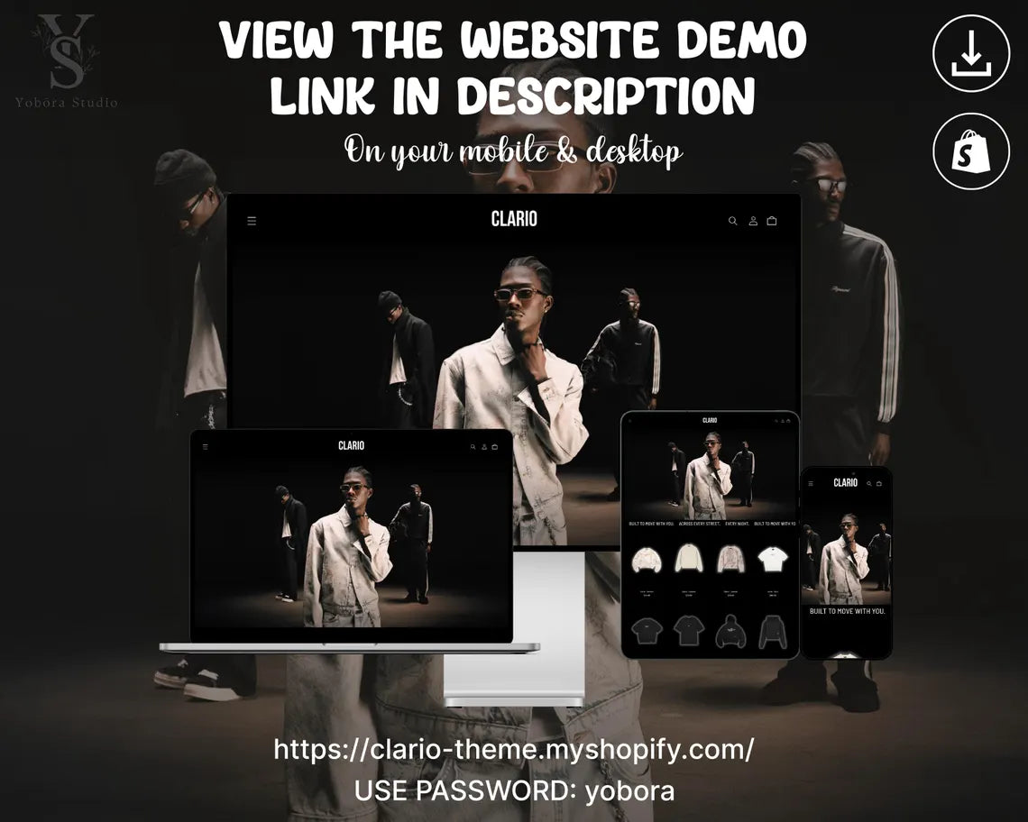 Urban Streetwear Shopify Template | Contemporary Apparel Store | Fashion Ecommerce Website Theme