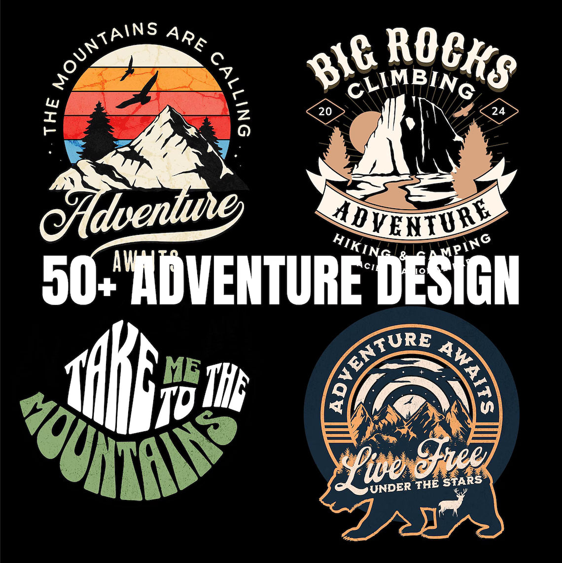 1000+ T-Shirt Design Bundle PNG SVG, Vintage Typography Graphics, Funny Sarcastic Shirt Designs, Commercial Use POD Files