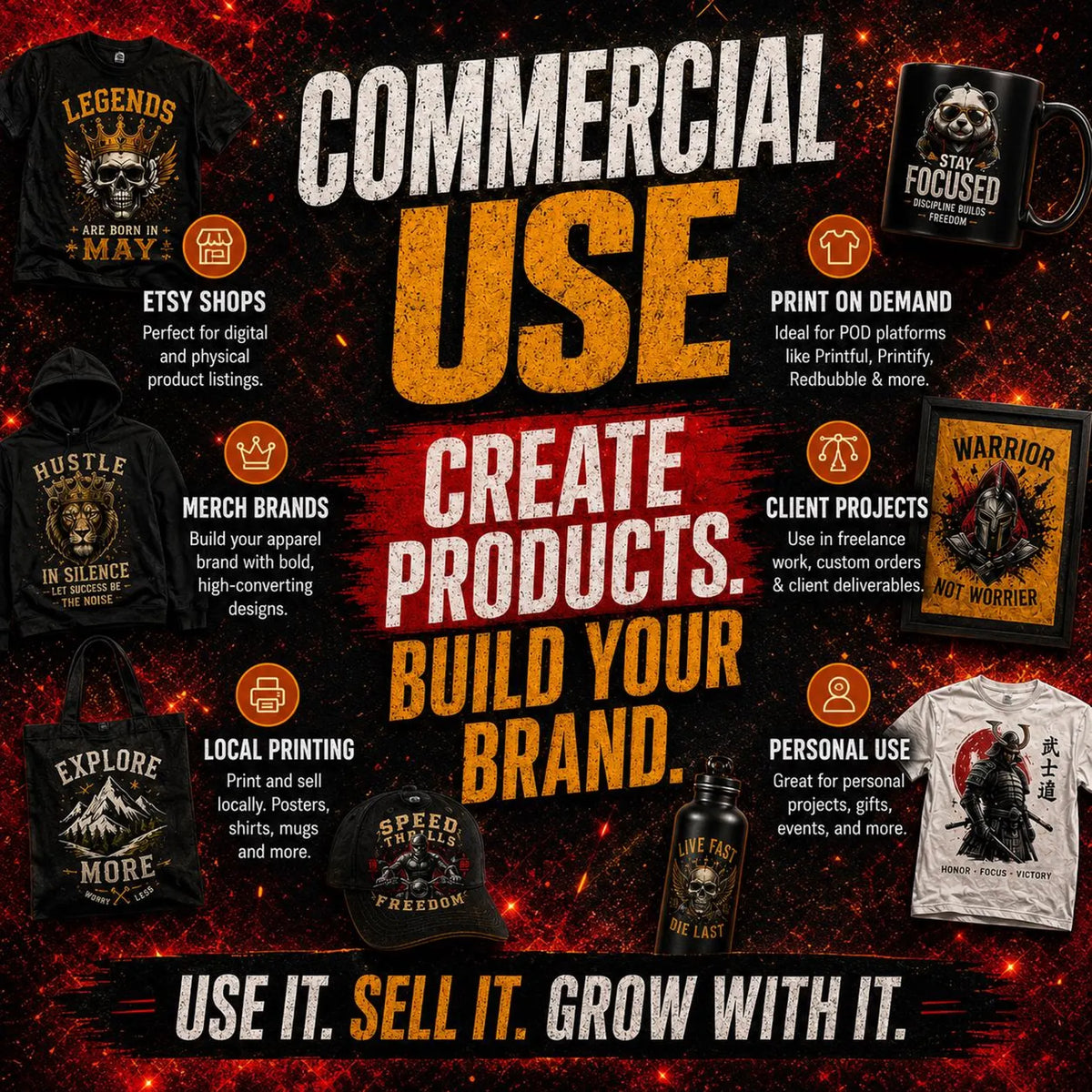 100,000+ T-Shirt Design Bundle | Graphic Tees, Vintage, Trendy, Pop Culture, Print-on-Demand, Editable Digital Download