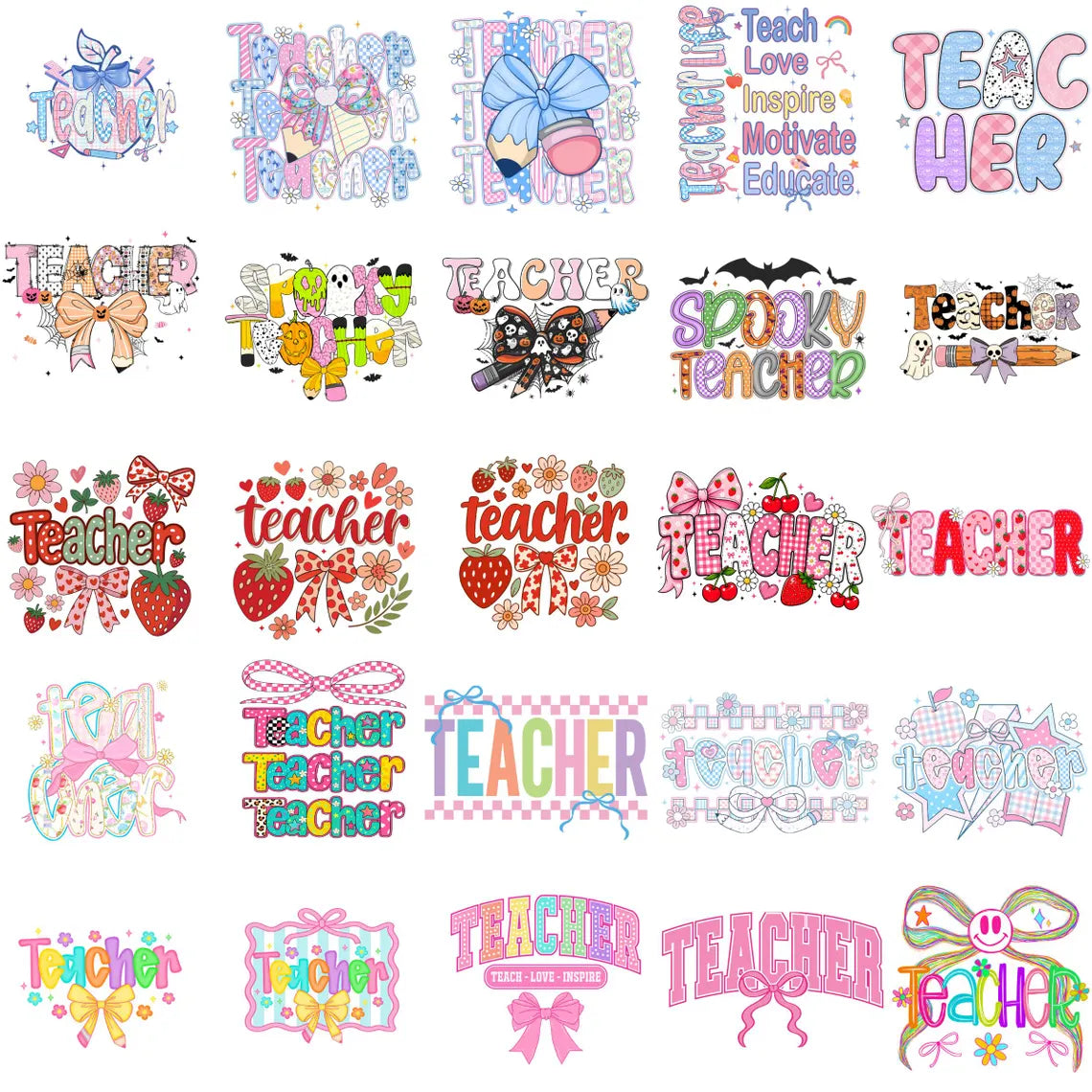 2000+ Teacher's Day Png Bundle, Teacher appreciation png, Teacher life Sublimation, Retro Best Teacher Ever, Teach png, Teacher mega bundle