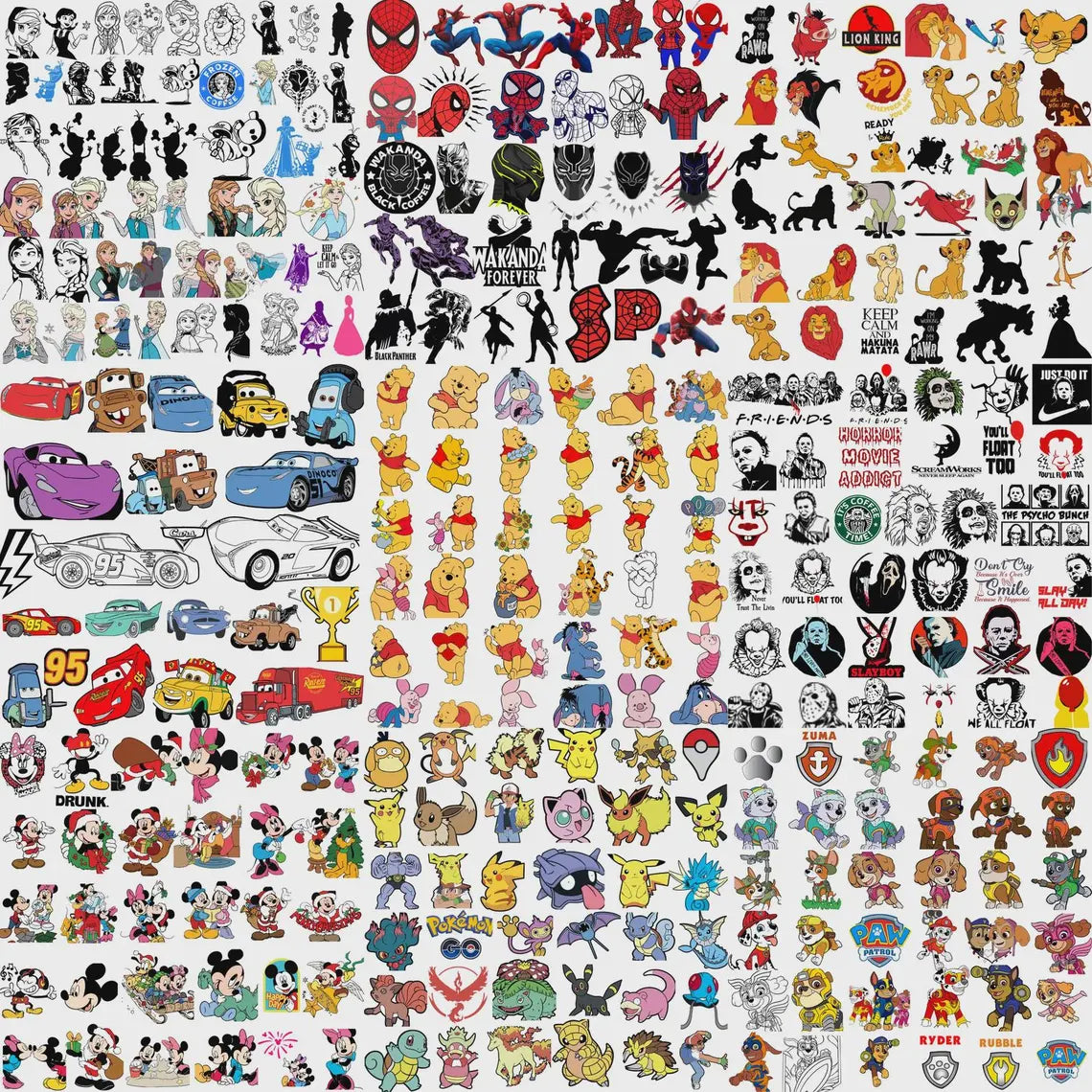 240000+ Mega Svg Bundle Files, Dtf Designs, Cricut Files, Lifetime Access, Insant Download, For Etsy Sellers,Holiday Svg,Cartoon Svg Bundle