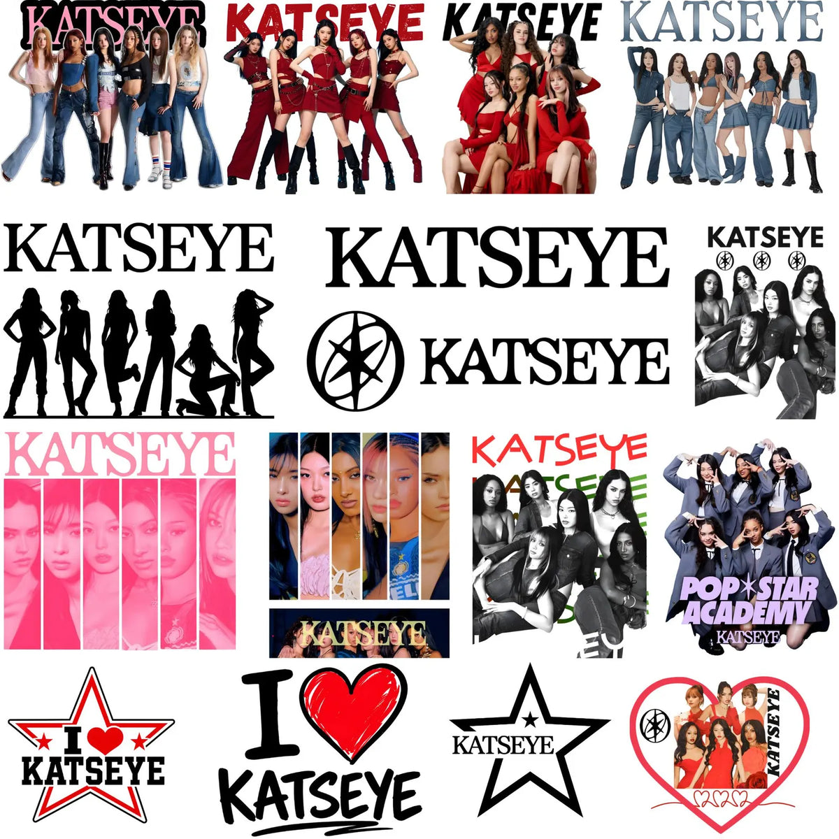250+Katseye "Beautiful Chaos Tour" T-Shirt PNG Bundle Ready to Print, Retro Pop Vibes Graphic PNG, Beautiful Chaos Vintage Aesthetic PNG