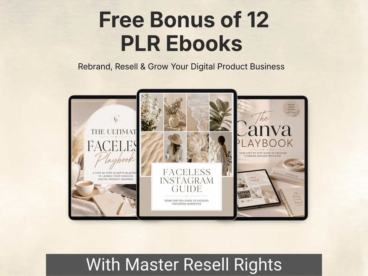 8000+ Faceless Reels | Viral Aesthetic Videos | Digital Marketing Bundle | Canva Editable | PLR & MRR | Passive Income Content