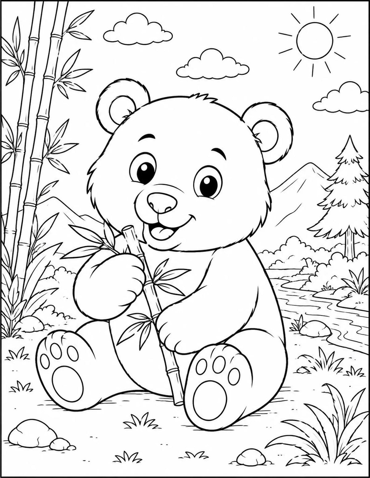 Animal Coloring Book for Kids, Printable Activity Pages (Digital Download)