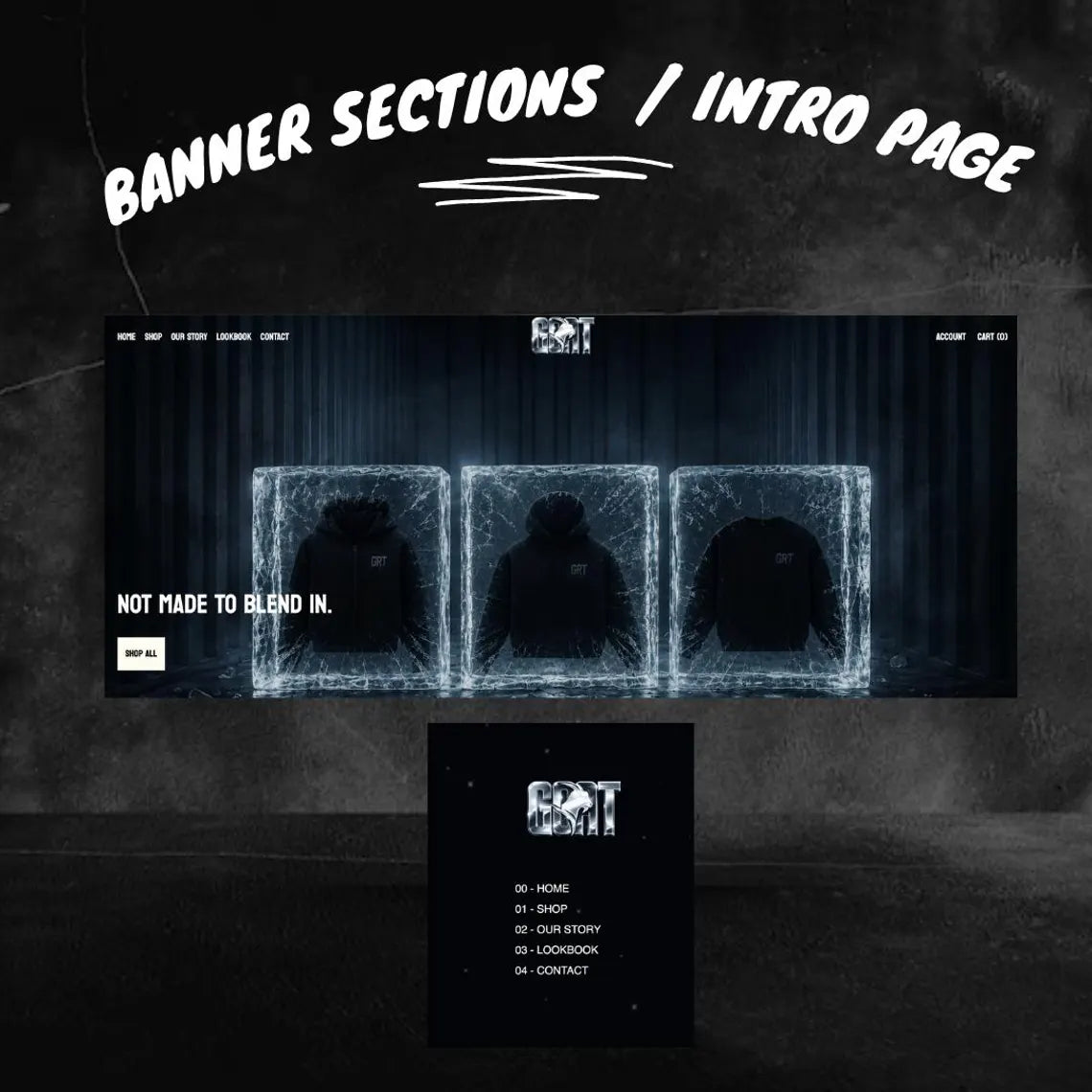 GOAT Shopify Theme – Streetwear, Urban, Y2K Fashion Website Template (Digital Download)
