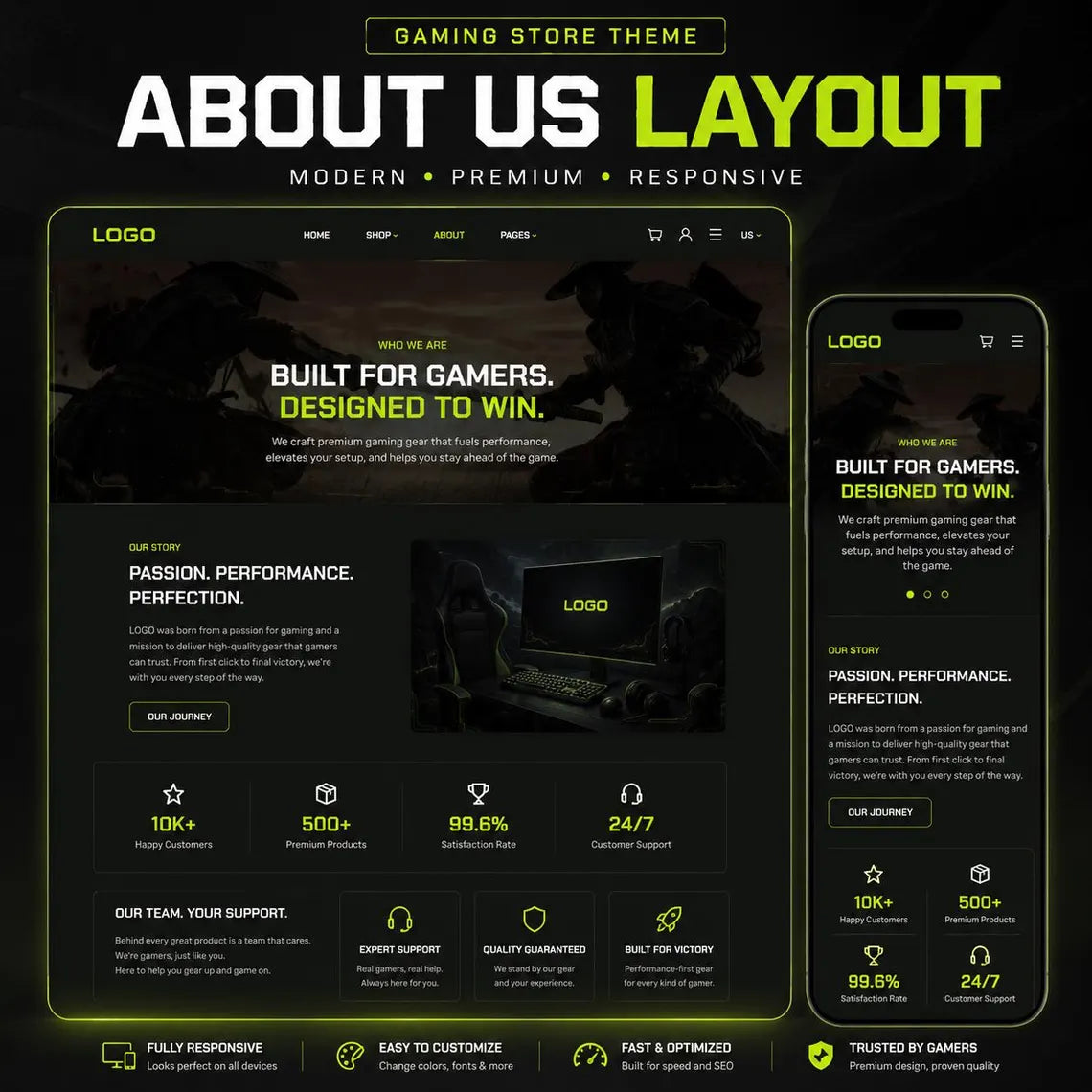 Gaming Shopify Theme | Esports Store, Responsive Design (Digital Download)