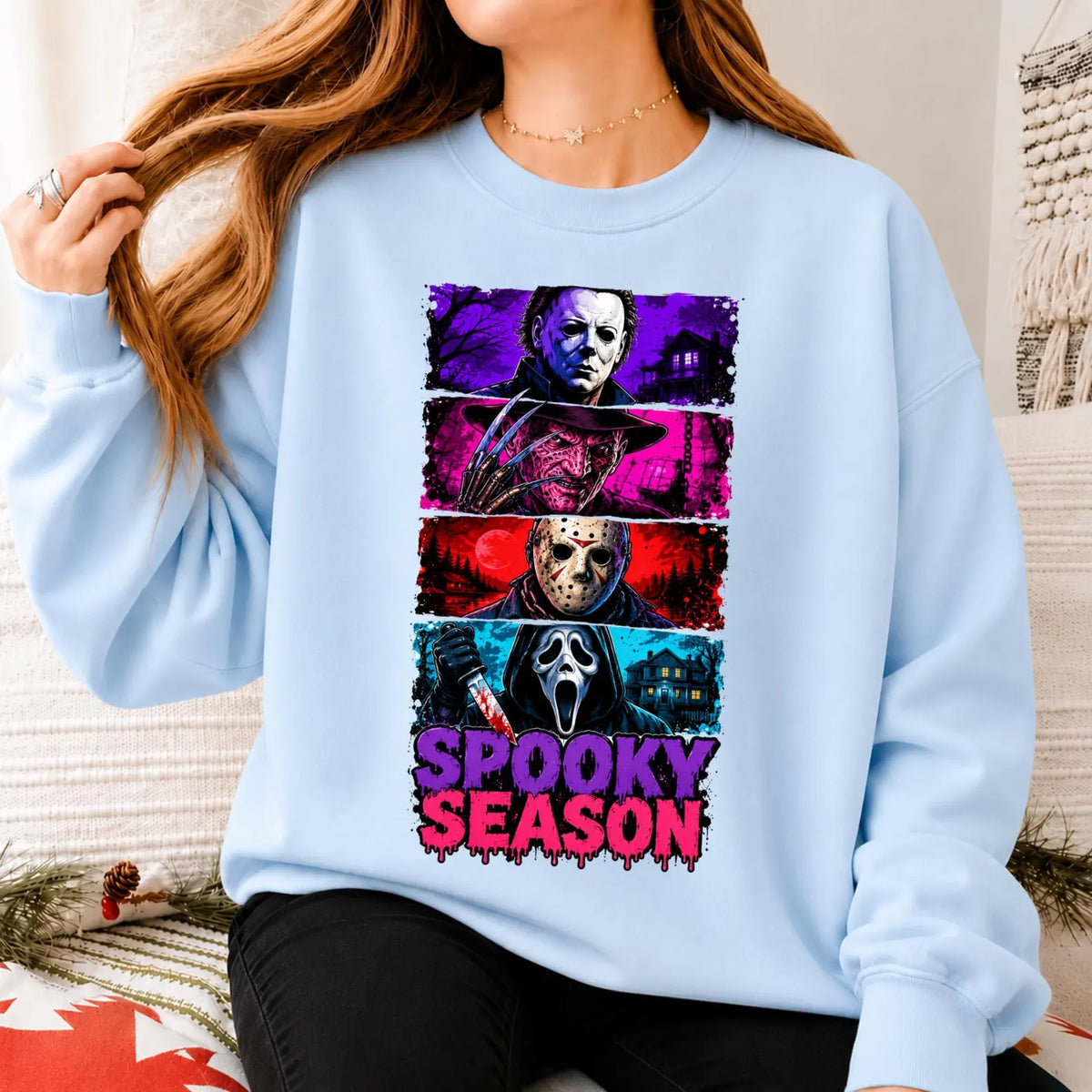 Halloween Horror PNG Bundle, Spooky Season Png,Retro Halloween Png,Halloween Horror Characters Png, Halloween Shirt Design