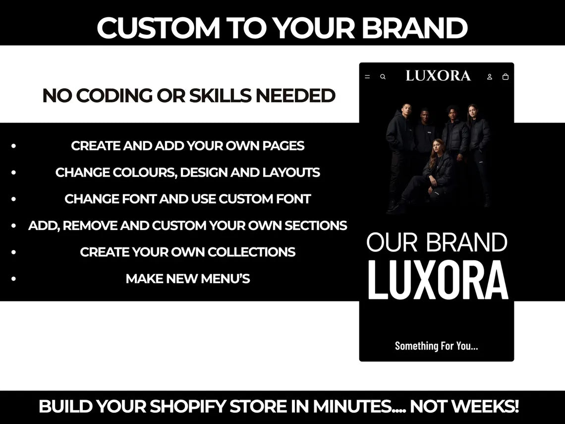Streetwear Shopify Theme Clothing T-Shirt Shopify Template, Minimal Fashion Shopify Website Boutique