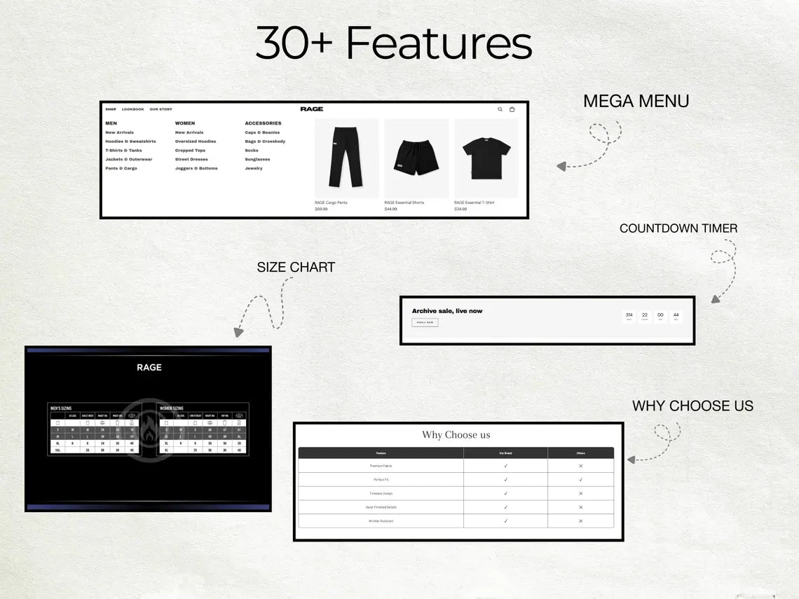 Streetwear shopify Theme website template for fashion clothing brand