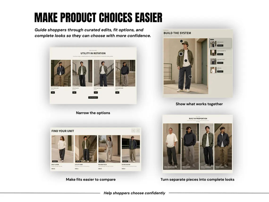 Utility Streetwear Shopify Theme Clothing Shopify Template Fashion Boutique Website Theme Shopify 2.0 Store Template for Apparel Brands